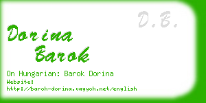 dorina barok business card